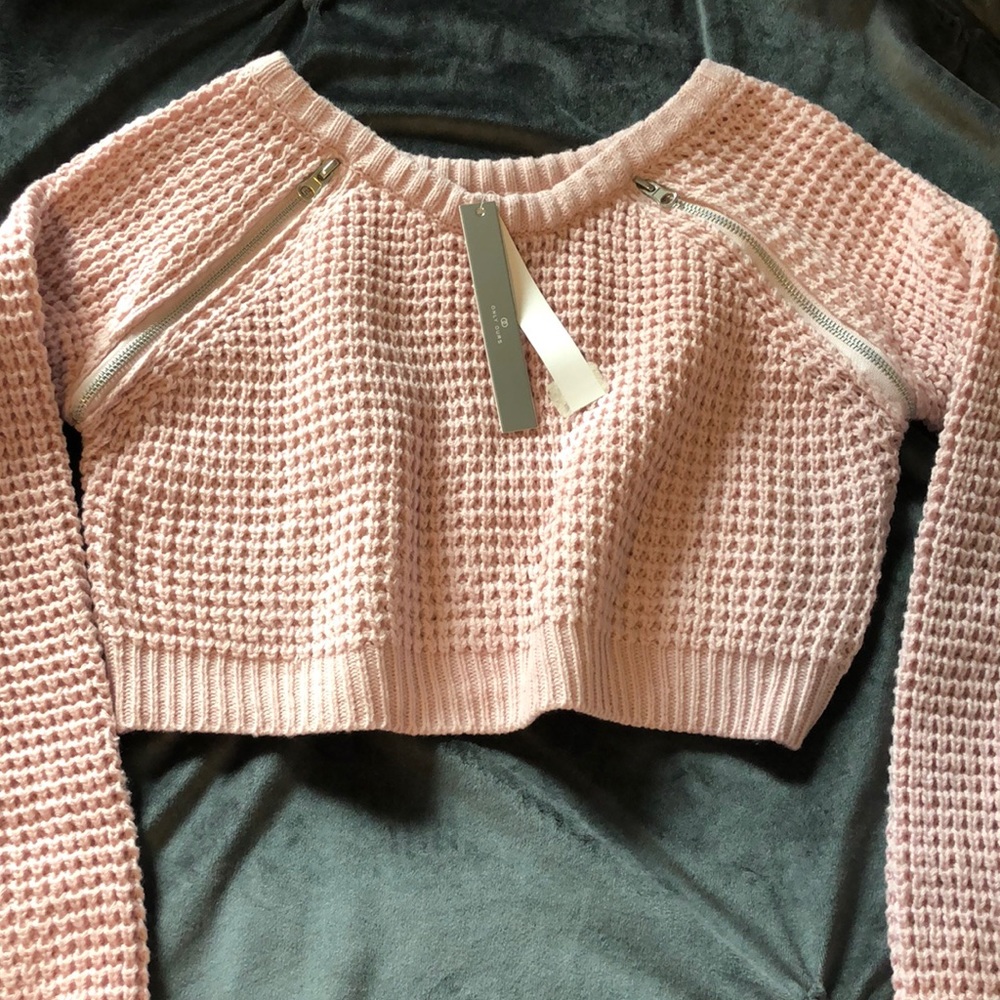 NWT cropped long sleeve sweater